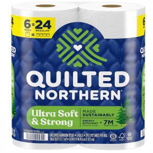 Quilted Northern 超柔3层卫生纸6大卷 相当于24普通卷 @ Amazon