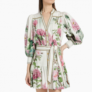 Alice + Olivia Cora Tiered 迷你连衣裙