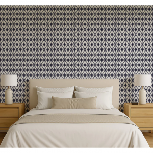 Shibori 几何图案即剥即贴壁纸