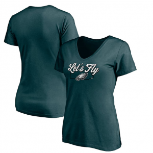 NFL Philadelphia Eagles Fanatics Midnight Green Hometown Collection Wildcat 女士T恤
