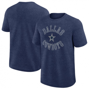 NFL Dallas Cowboys Logo Athletic Heather Navy Success 男士T恤