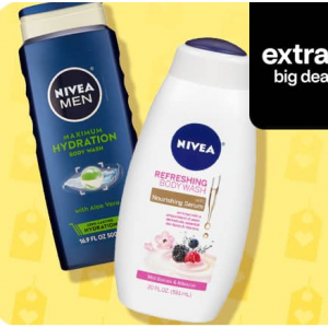 B1G1 Free on Selected NIVEA Body Wash @ CVS