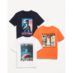 Short-Sleeve Graphic T-Shirt 3-Pack for Boys