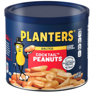 PLANTERS Salted Cocktail Peanuts 12 oz Jar (Pack of 1)