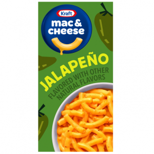 Kraft Jalapeño Flavored with Other Natural Flavors Mac & Cheese Macaroni, 7.25 oz Box @ Amazon