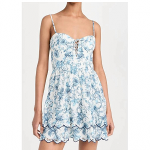 alice + olivia daisy tiered ruffle 迷你连衣裙