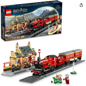 Amazon - LEGO 哈利波特霍格沃茨特快列车和霍格莫德车站建筑玩具，6.8折