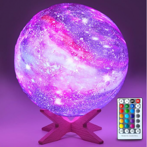 HYODREAM 3D觸控月球燈，可變7色 @ Amazon