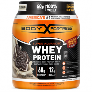 Body Fortress Super Advanced Whey Protein Powder, Cookies N’ Creme, 1.78lbs @ Amazon