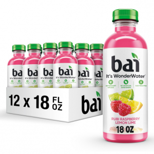 Bai 抗氧水果水 覆盆子柠檬青柠 18oz 12瓶 @ Amazon