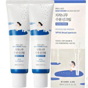 Costco Round Lab白桦汁防晒霜SPF 45 2.03 fl oz, 2支装热卖