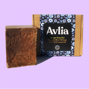 Avlia Aleppo Soap Bar – Handmade 75% Laurel Oil & Olive Oil | Natural Unscented Soap @ Avlia