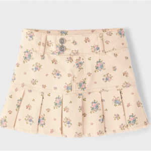 女童碎花褶裙裤