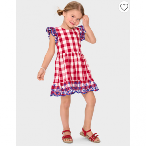 女童格纹连衣裙