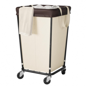 Wawocs 160L Laundry Basket with Wheels, 2-Section Rolling Hamper for Laundry @ Amazon