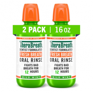 TheraBreath 清新薄荷漱口水 16oz x 2瓶 @ Amazon