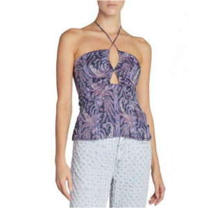 Isabel Marant Becki Paisley 挂脖上衣