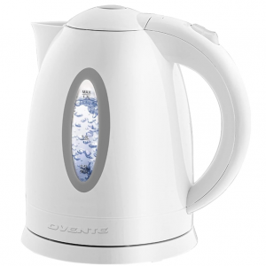 OVENTE Electric Kettle, 1.7L Fast Boiling Water Heater for Coffee or Tea, White KP72W @ Amazon