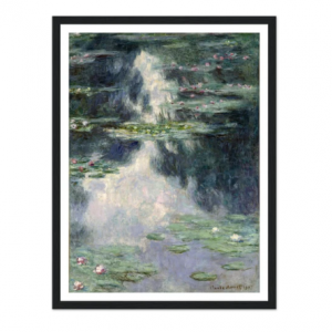 Pond with Water Lilies (1907) Art Print | Claude Monet, 30x40 cm / 12x16″ @ Quipham