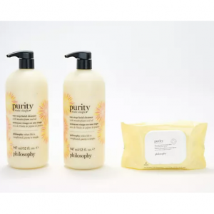 philosophy 32oz一步到位洁面乳2瓶+洁面巾30片