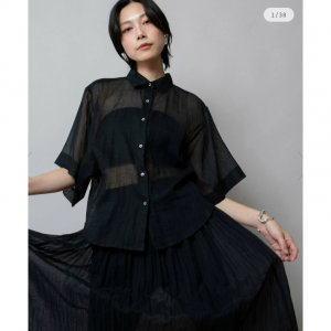 【KOTA CHECK】シャーリングネックシャツ