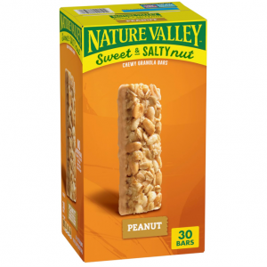 Nature Valley 咸甜口味燕麦棒 花生味 30个 @ Amazon