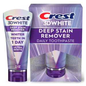 Crest 3D 炫白去漬牙膏 2.1oz @ Amazon