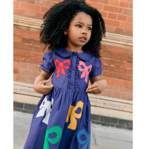 Boden Appliqué Bow Shirt Dress