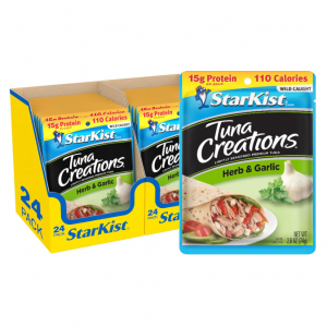 StarKist Tuna Creations, Herb and Garlic, 2.6 oz pouch (Pack of 24) @ Amazon