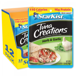 StarKist 蒜香风味即食吞拿鱼 2.6oz 12包 @ Amazon