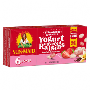 Sun-Maid Strawberry & Vanilla Yogurt Coated Raisins - (6 Pack) 1 oz Snack-Size Box @ Amazon