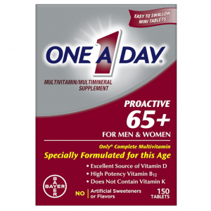 One A Day Proactive 65+, Mens & Womens Multivitamin, Tablet 150 Count @ Amazon