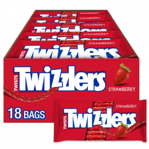 TWIZZLERS 草莓口味糖果 2.5oz 18包 @ Amazon