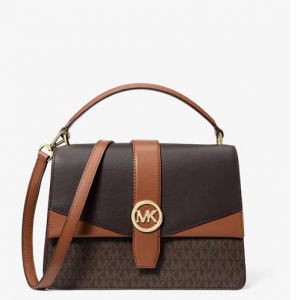 Michael Kors Outlet Greenwich Signature Logo 中号手提包