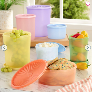 Tupperware® 14-piece Heritage Sheer Canister Collection for $59 @HSN