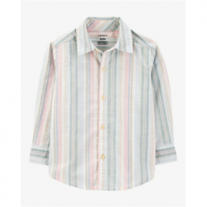 Toddler Striped Woven Long-Sleeve Button-Down Shirt