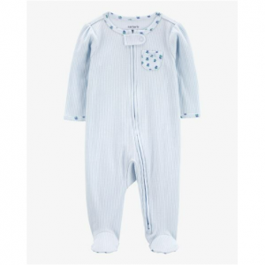 Baby Floral 2-Way Zip Ribbed Sleep & Play Pajamas