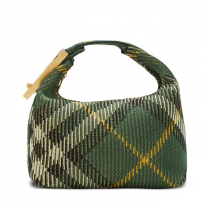 Burberry medium Peg 格纹单肩包