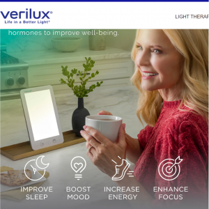 Verilux - HappyLight® Lumi PlusLED 全光谱灯，现价$42.99 