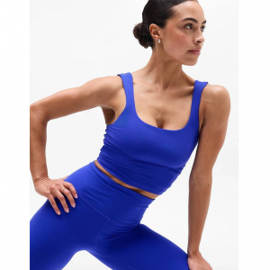 Athleta Transcend 方领短款运动文胸D-DD