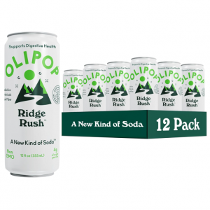 OLIPOP 益生元气泡苏打水 12oz 12罐 @ Amazon