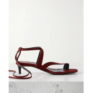 KHAITE Aimee calf hair 凉鞋