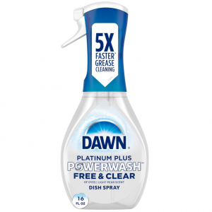 Dawn Powerwash Free & Clear Light Pear Dish Spray, Dish Soap Starter Kit, 16 Fl Oz