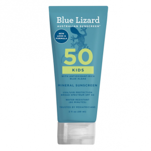 Blue Lizard Kids Mineral Sunscreen Lotion SPF 50+ 3 oz @ Amazon