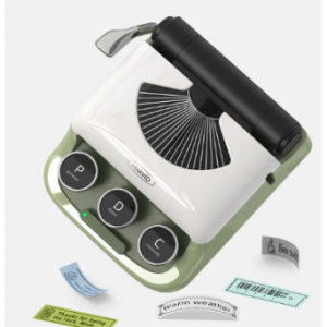 MakeID Q1 无线迷你复古手持蓝牙热敏标签打印机,可折叠