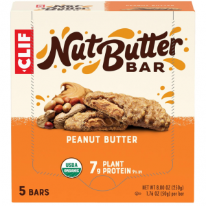 CLIF Nut Butter Bar - Peanut Butter - Filled Energy Bars - 1.76 oz. (5 Pack) @ Amazon