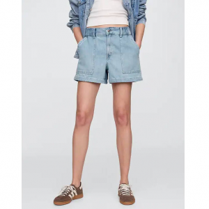 Gap 4" High Rise SuperSoft 牛仔工装短裤