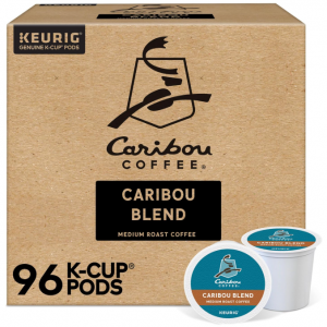 Caribou Coffee Caribou Blend Keurig Single-Serve K-Cup Pod, Medium Roast Coffee, 96 Count @ Amazon