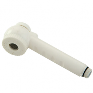 KH7070 硬按钮拉出式厨房水龙头喷雾器，白色