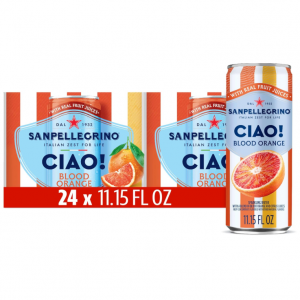 Sanpellegrino CIAO Blood Orange Sparkling Water, 24-Pack @ Amazon